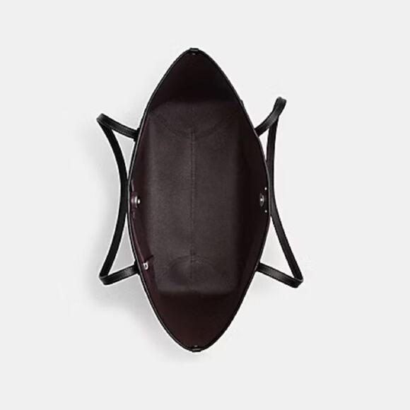 NWT COACH CITY TOTE IN SIGNATURE CANVAS WITH ROSE PRINT - Picture 7 of 10